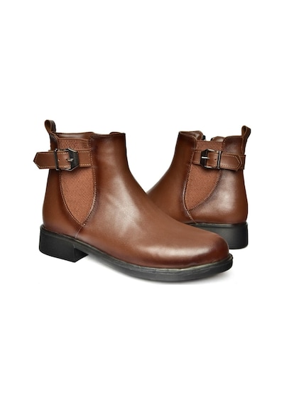 Fox Shoes R374050209 Taba Alçak Tabanlı Kadın Bot Taba