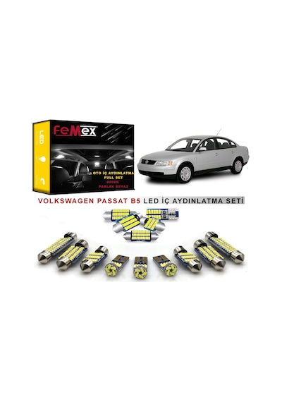 Femex Volkswagen Passat B5 Led İç Aydınlatma Ampul Seti Femex Parlak Be