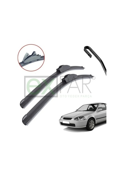 Honda Civic Ön Cam Silecek Süpürgesi Takımı 1996 - 2001 Civic 1.6 İes 1.4 İs Ön Silecek