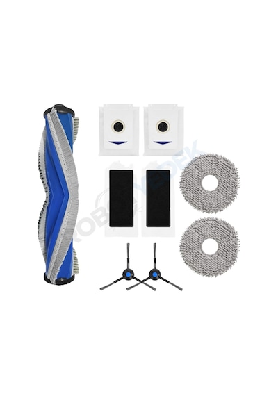 Ecovacs Deebot T30 Pro Omni Uyumlu Ana Fırça, Hepa Filtre, Yan Fırça, Mop, Toz Torbası 9 Parça