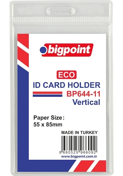 Bigpoint Eco Kart Poşeti Dikey 55x85mm 100'lü Poşet