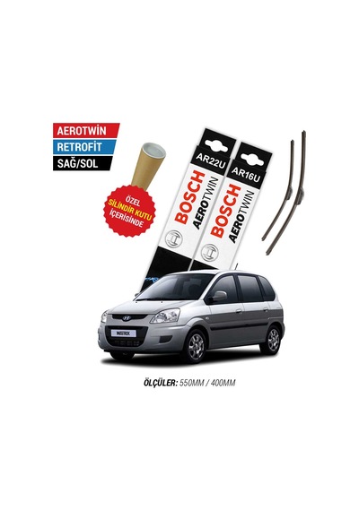 Bosch Aerotwin Hyundai Matrix Silecek Takımı (2001-2010)