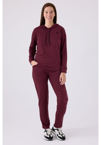 Pierre Cardin Kadın Bordo Pijama Takım Pc8923-s-v4