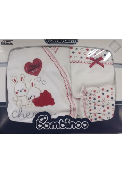 Bambinoo Kırmızı Unisex 5 Li Hastane Çıkışı Pamuklu Kırmızı