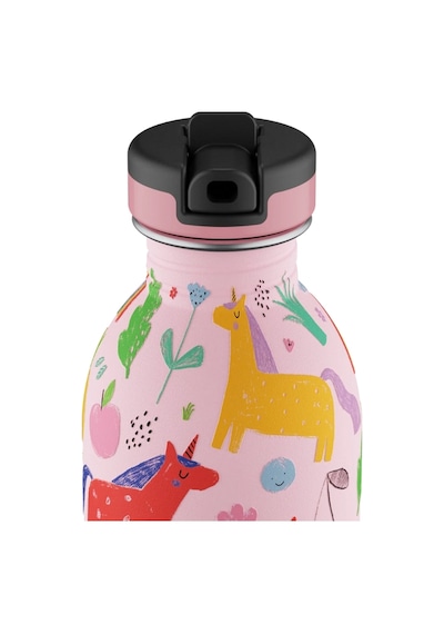 Kids Bottle Magic Friends Paslanmaz Çelik Çocuk Su Matarası 250 Ml Pembe