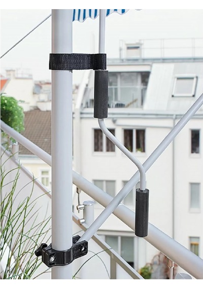 Teleskopik Tente Mavi-Beyaz 250x130 cm