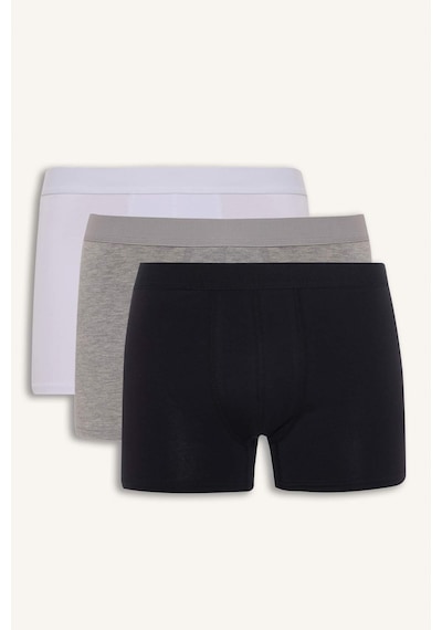 Defacto - Regular Fıt 3'lü Boxer A3152AX23SM Beyaz
