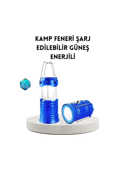 Csmtex Güneş Enerjisiyle Çalışan Kamp Feneri Hafif Portatif Uzun Ömürlü