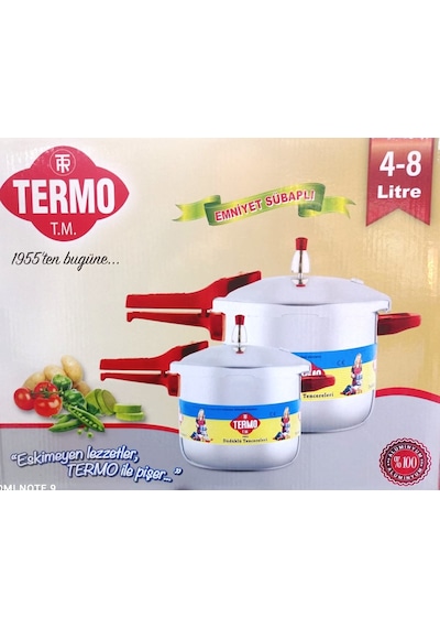 Termo 4 - 8 Litre 2li Düdüklü Tencere Alüminyum Pres Baskı %100
