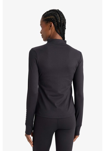 Defacto Defactofit Slim Fit Dar Kesim Dik Yaka Hırka E9676ax25aubk81 Siyah