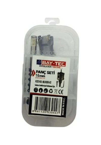 Bay-tec Mu0888-02 Metal Delme Panç Seti Takımı 16mm