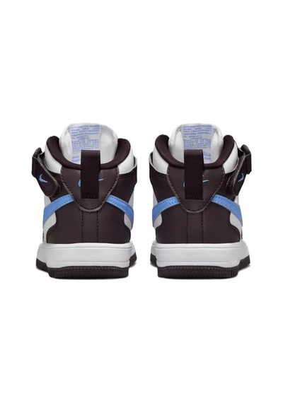 Nike Force 1 Mid Easyon Af1 Leather Unisex Sneaker White Unisex Lastik Bağcıklı Hakiki Deri Bilekli Günlük Spor Ayakkabı Beyaz Beyaz