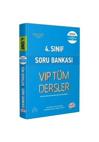 4. Sınıf Vip Tüm Dersler Soru Bankası Editör Yayınları