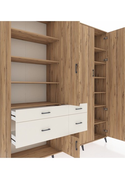 Hyperion Dolap 14 Raflı 4 Çekmeceli 4 Kapaklı 220x44x243 Çam-çam/aytaşı Atlas Çam/aytası Hyperion Dolap 14 Raflı 4 Çekmeceli 4 Kapaklı 220x44x243 Çam-çam/aytaşı Atlas Çam/aytası