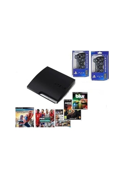 Playstation 3 Slim 500gb. 2 Kol 40 Oyun