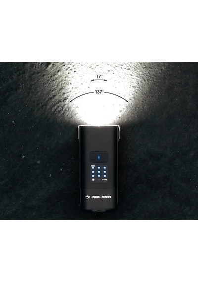 Moon Rigel Power 2600 Lümen Bisiklet Ön Far Aydınlatma Siyah