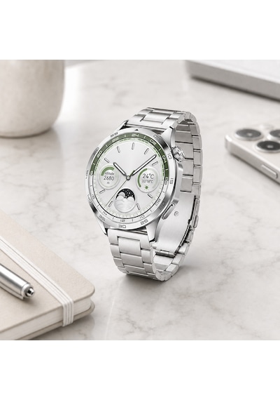 Huawei Watch Gt4 46mm İle Uyumlu Katlanır Klipsli Paslanmaz Çelik Saat Kordonu