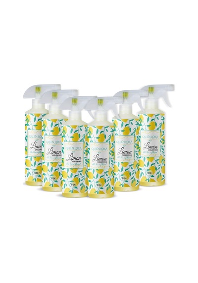 Green Lora 80 Derece Aleo vera ve Gliserinli Limon Kolonyası 16 Oz 473 ML x 6