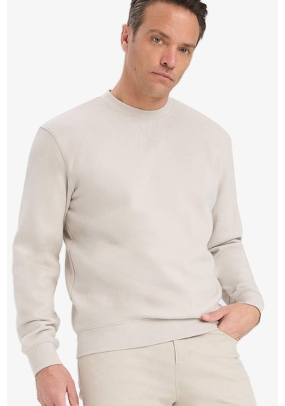 Defacto %100 Pamuk Regular Fit Bisiklet Yaka Sweatshirt E8339ax25aubg766 Bej