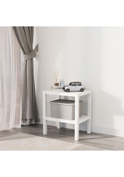 Modüler 2 Katlı Çok Amaçlı Plastik Raf - 38x50x29 Cm Banyo, Mutfak Ve Tezgah Üstü Organizeri - Aletsiz Kolay Kurulum Gri Açık Beyaz