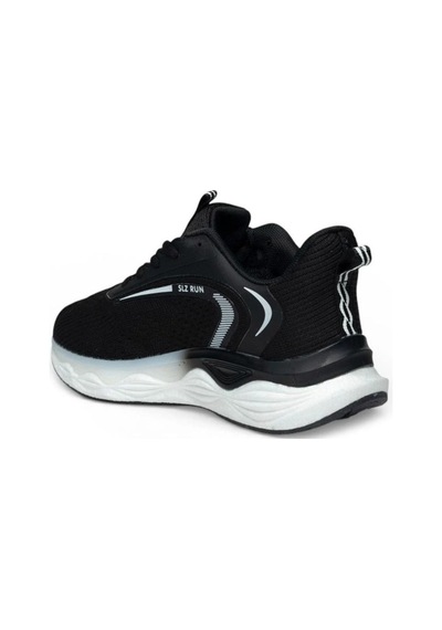 Solazer 048-26 Anorak Anatomik Taban Bağcıklı Kadın Sneaker Siyah Beyaz Siyah
