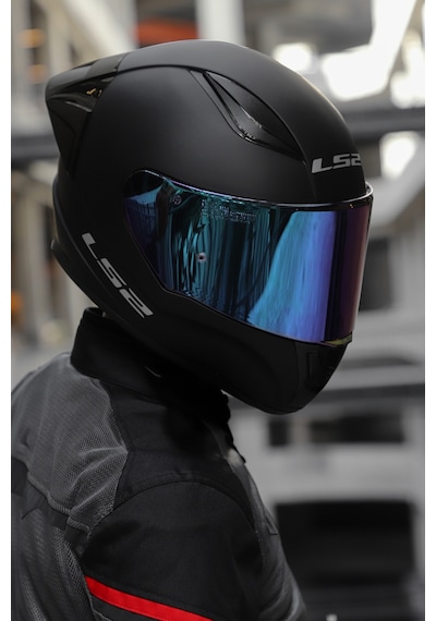 Ls2 Rapıd Race Kask Gökkuşağı Camlı Mat Siyah