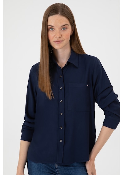 U.s. Polo Assn. Kadın Lacivert Gömlek Desenli 50316412-vr033 Lacivert