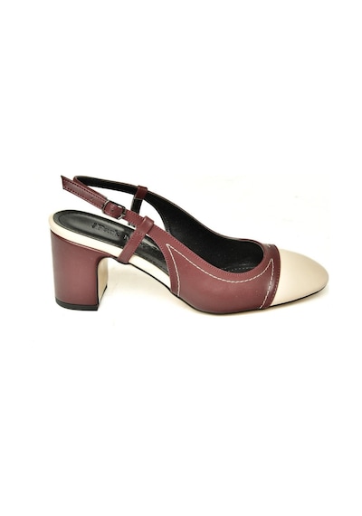 Fox Shoes U820025309 Bordo/ten Kalın Topuklu Kadın Ayakkabı Bordo
