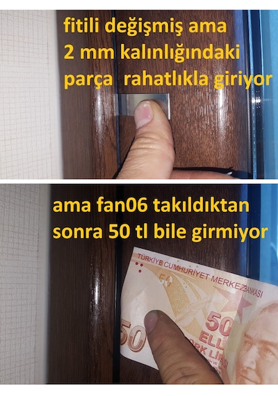 Fan 06 Siyah Kanat Kasa Contası Fitili Epdm