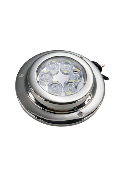 Su Altı Lambası 6 Ledli Yuvarlak 12-30V Mavi