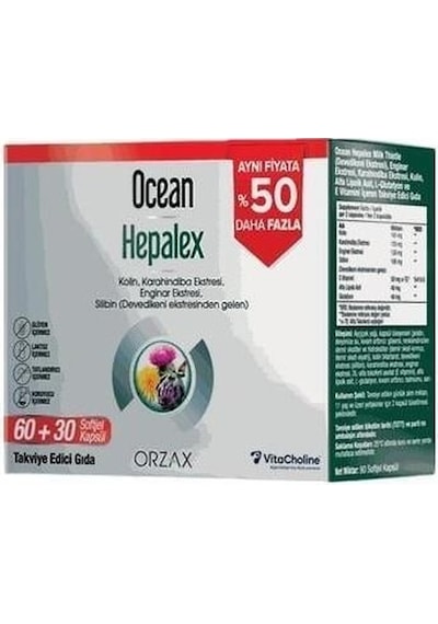 Ocean Hepalex 60+30 Yumuşak Kapsül