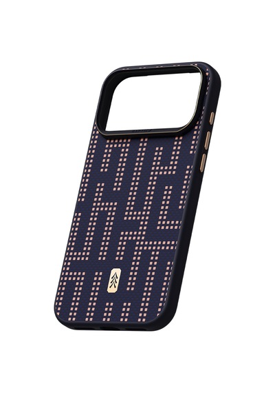 İphone 17 Pro Uyumlu Kılıf M-safe Şarj Özellikli Raptic Aramid Dual Grid Serisi Kapak Lacivert