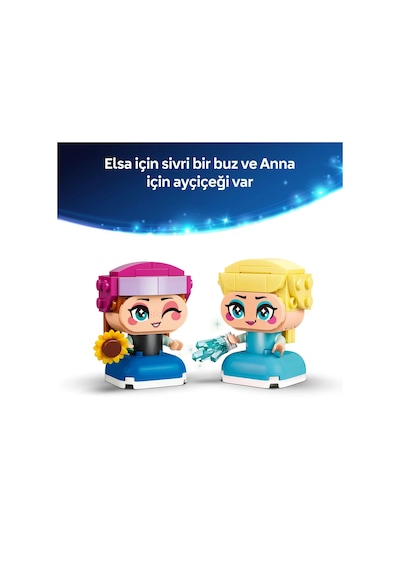 LEGO®  ǀ Disney Princess Karlar Ülkesi Mini Anna ve Elsa 43284 -5 Yaş ve Üzeri Çocuklar için Yaratıcı Oyuncak Yapım Seti (65 Parça)