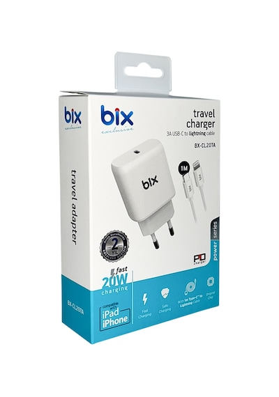 Bix BX-CL20TA 20 W Lightning Hızlı Şarj Cihazı
