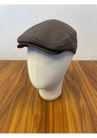 Hamze Peaky Blinders Tommy Shelby Spor Model Keten Kasket Şapka Kahverengi