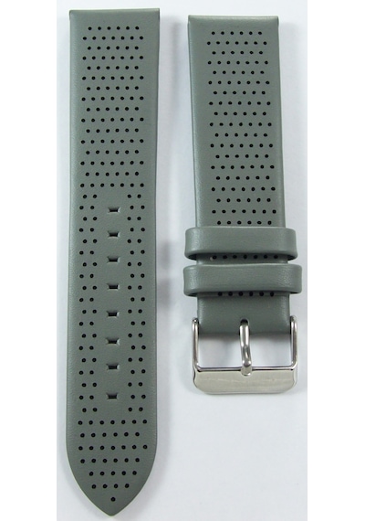 Bizon Gri 20mm Deri Saat Kordonu Kayışı 1. Kalite Armani Model