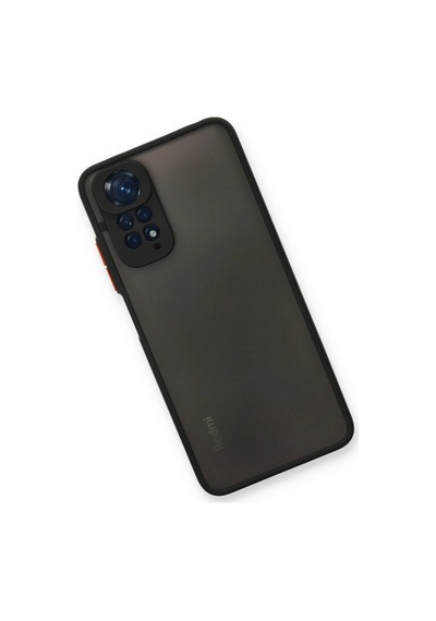Newface - 836 - Xiaomi Redmi Note 11 Kılıf Montreal Silikon Kapak - Ece-umay - - Siyah Sıyah
