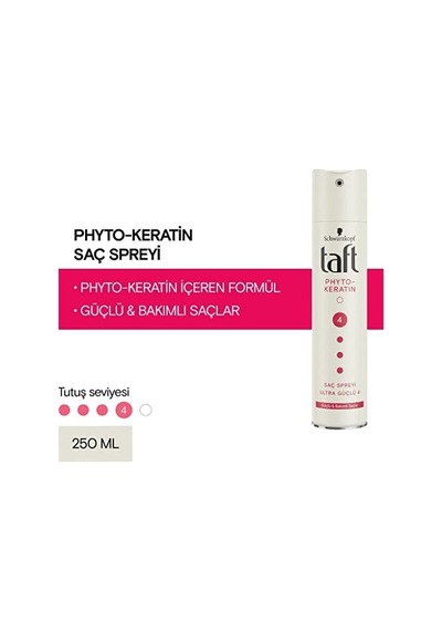 Keratin Ultra Güçlü Saç Spreyi 250 Ml Açık