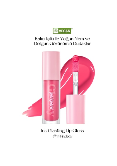 Dudaklara Dolgun Ve Işıltılı Görünüm Sunan Gloss Perıpera Ink Glasting Lip Gloss 14 Find Joy 14