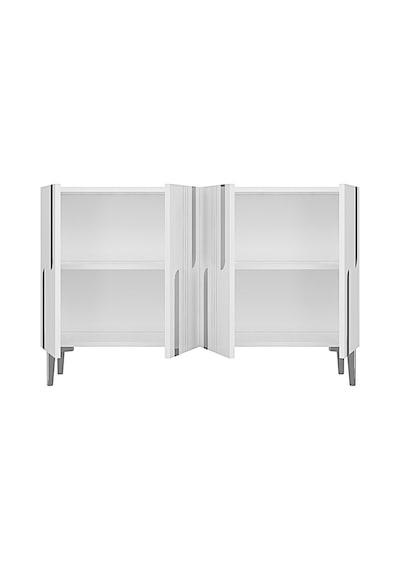 Ka1231bs Nota120 Konsol, Kahve Köşesi Ve Tv Sehpası, Çok Amaçlı Dolap Beyaz - Sılver 120cm Ka1231bs Nota120 Konsol, Kahve Köşesi Ve Tv Sehpası, Çok Amaçlı Dolap Beyaz - Sılver 120cm