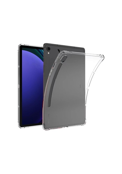 Samsung Uyumlu Galaxy Tab S9 X710 S9 Fe X510 Kılıf Darbelere Dayanıklı Şeffaf Kapak X716 X718 X516