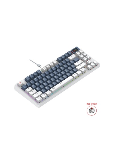 Havit Gamenote Kb884l Rgb Red Switch Mekanik Gaming Oyuncu Ckckhvt0002