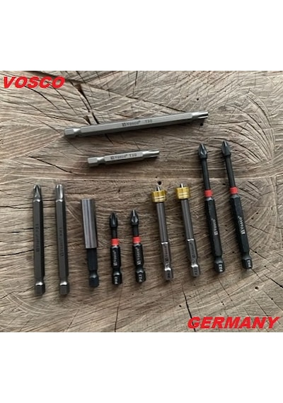Vsc Ph2 Yıldız Bits Uç Seti Bits Uzatma Pz2 Yıldız Sıkma Ucu Cobalt Set 11pcs T30 Matkap Ucu