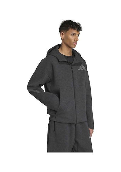 Blckme Adidas Erkek Günlük Kapşonlu Eşofman Üstü M Z.n.e. Pr Fz Jm6055 Siyah