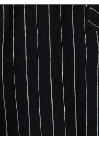 Lcw Vision Siyah Regular Fit Çizgili Erkek Gömlek