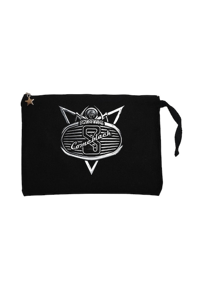 Scorpions Come Black Siyah Clutch Astarlı Cüzdan / El Çantası Siyah
