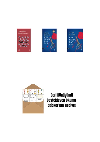 Everest Açıkhava 19 - Doğdum. Kızdım + Her Yerde Kan Var Midi Boy + Her Yerde Kan Var Ciltli + Okuma Sticker'ları