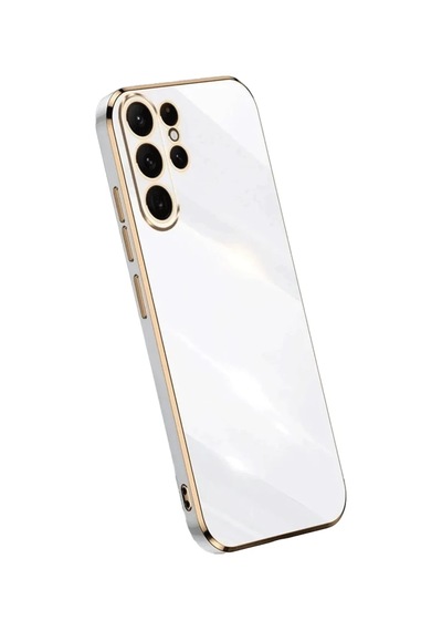 Samsung Uyumlu Galaxy S24 Ultra Kılıf Volet Silikon - Beyaz 0.2M-Çok Renkli
