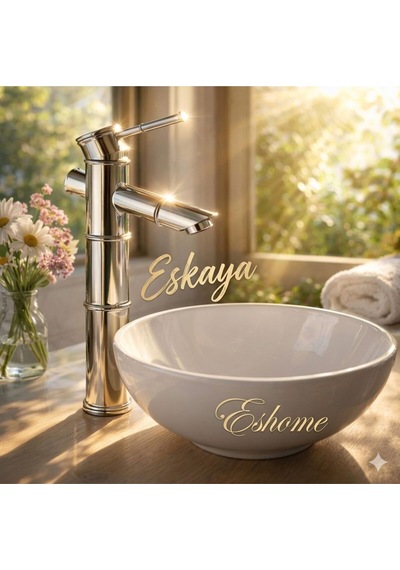 Krom Lavabo Bataryası Çanak Lavabo Uyumlu Pirinç Gövde Modern Lüks Banyo Musluğu Diğer
