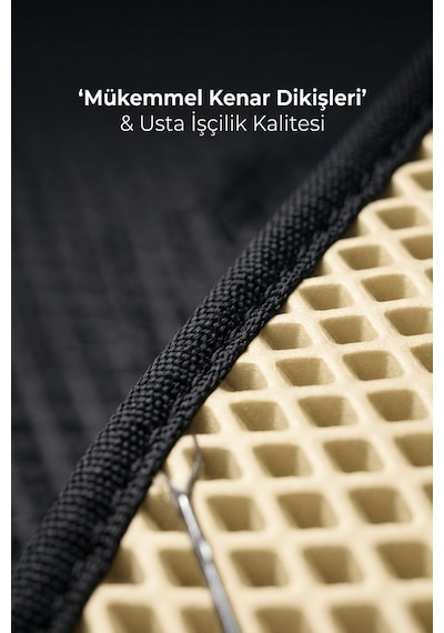 Otocraft Renault Trafic 2008-2014 Uyumlu Krem 3d Havuzlu Eva Ön Kabin Paspası Tek Parça Araca Özel